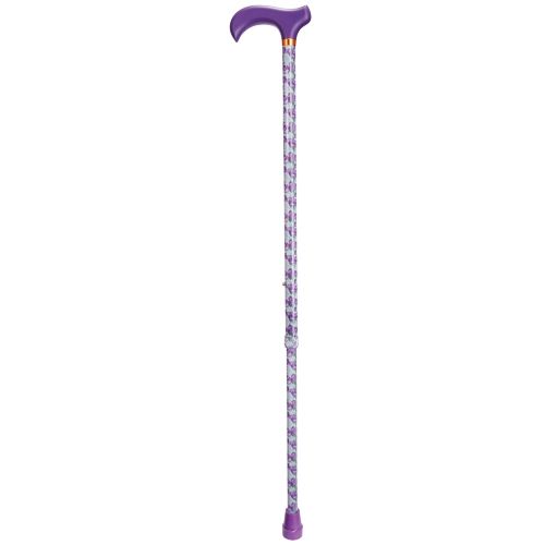 Purple Crocus Adjustable Walking Cane