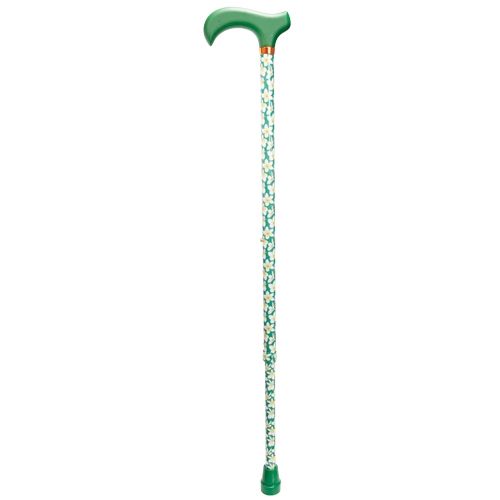 Green Frangipani Adjustable Walking Cane