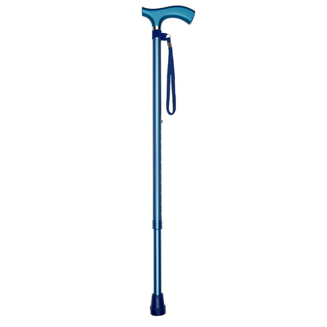 Adjustable Height Walking Cane in Blue Design-Classy Walking Canes