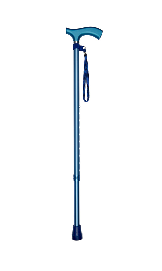 Adjustable Height Walking Cane in Blue Design-Classy Walking Canes