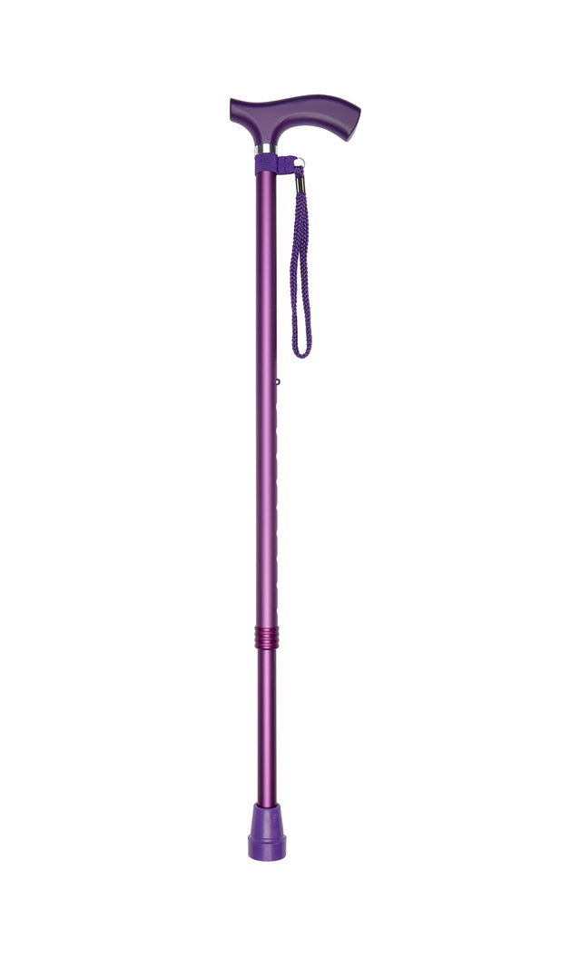 Adjustable Height Walking Cane in Purple Design-Classy Walking Canes
