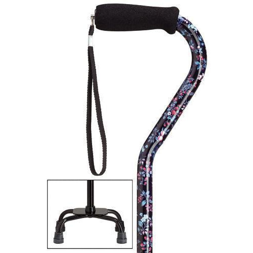 Blackberry Fashion Quad Cane Small Base-Classy Walking Canes
