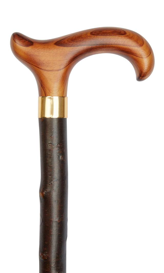 Blackthorn Shaft with Derby Handle-Classy Walking Canes