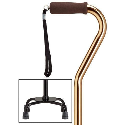 Bronze Fashion Quad Cane Small Base-Classy Walking Canes