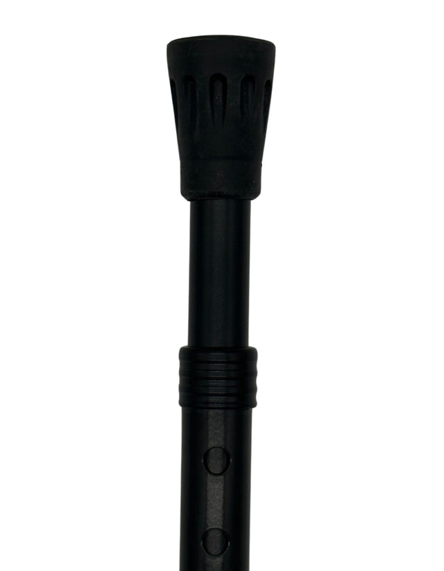 Classy Chrome Crook Handle with Adjustable Shaft from Italy-Classy Walking Canes
