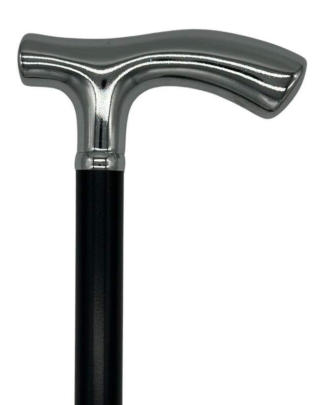 Classy Smooth Crutch Style Handle with Adjustable Shaft from Italy-Classy Walking Canes