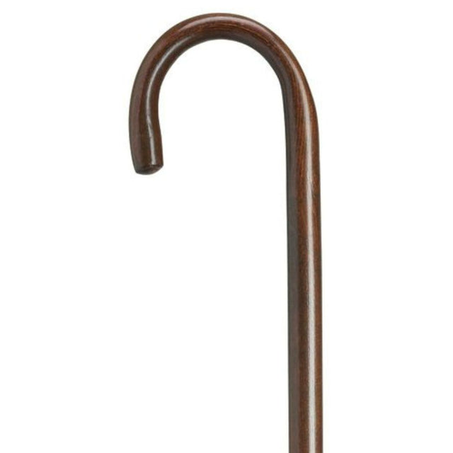Classy Walking Cane 1 inch Tall Crook in Walnut-Classy Walking Canes