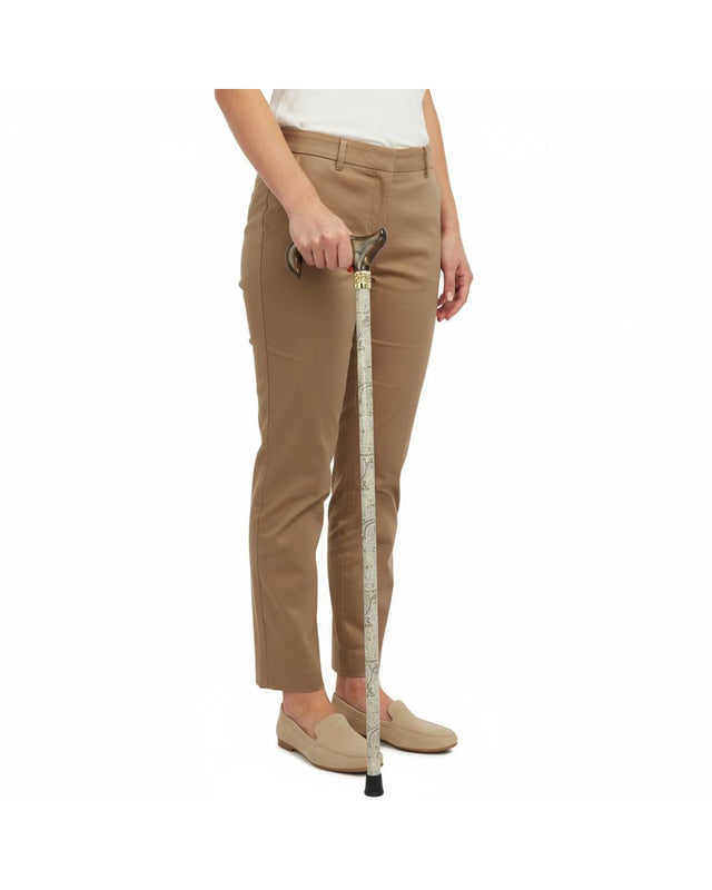 Classy Walking Canes Adjustable Fashionable Khaki Rhinestone and Pearls-Classy Walking Canes