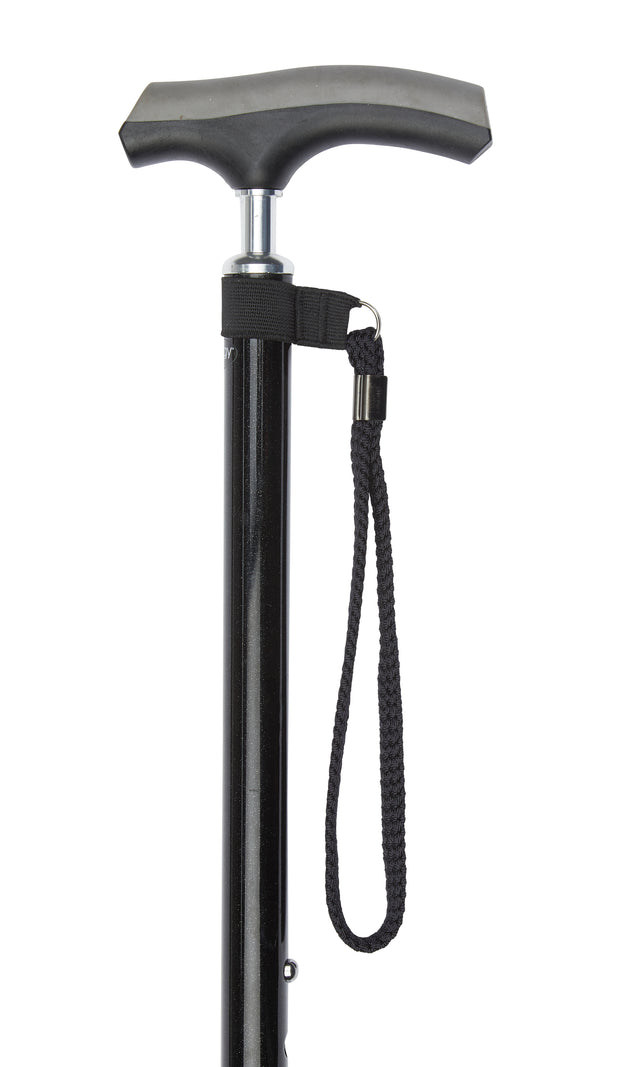 Comfy Grip Handle with Adjustable Height in Black-Classy Walking Canes
