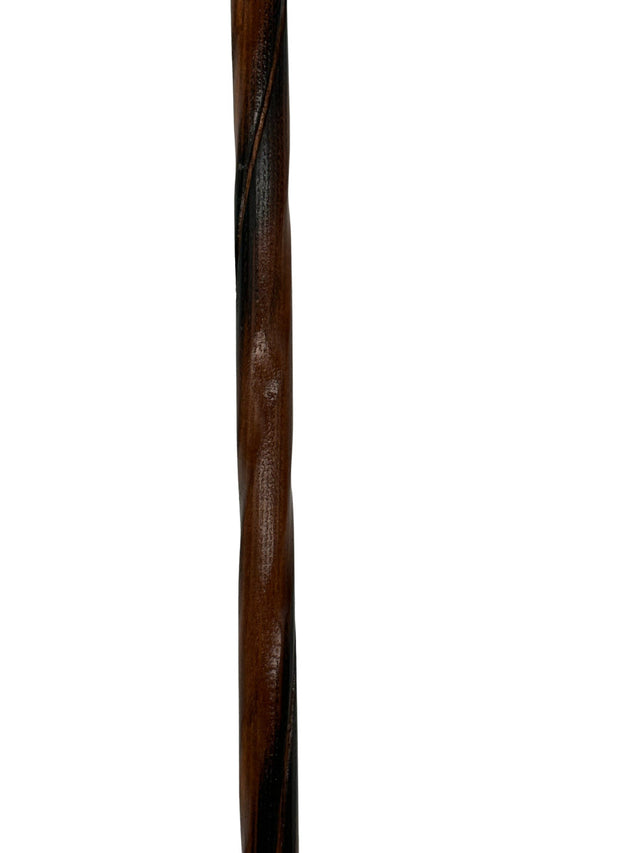 Dark Swirl Acacia Cane with Crook Handle-Classy Walking Canes