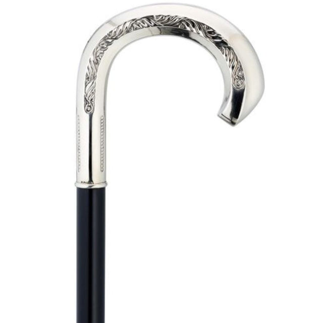 Feather Carved Alpacca Cane-Classy Walking Canes