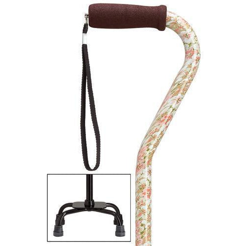 Flower Fashion Quad-Cane Small Base-Classy Walking Canes