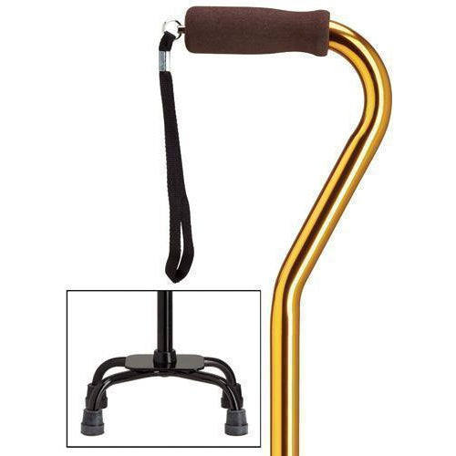 Gold Fashion Quad-Cane Small Base-Classy Walking Canes