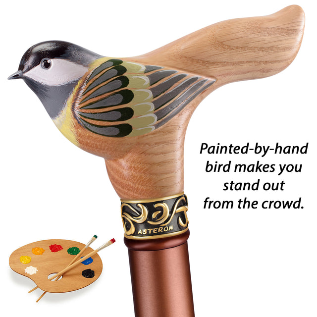 Handmade Birdie Walking Cane with Adjustable Aluminum Shaft-Classy Walking Canes