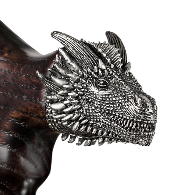 Handmade Dragon Head Walking Cane with Solid Wood Shaft-Classy Walking Canes