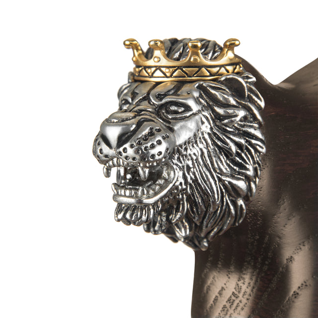 Handmade Lion King Walking Cane with Solid Wood Shaft-Classy Walking Canes