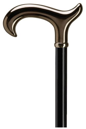 Ladies Black Chrome-Classy Walking Canes