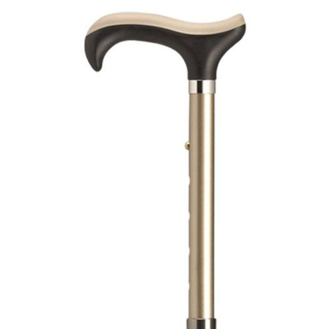 Ladies Derby Handle with Adjustable Shaft in Champagne-Classy Walking Canes