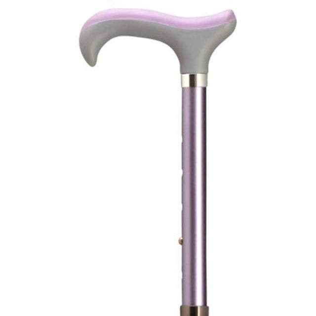 Ladies Derby Handle with Adjustable Shaft in Lilac-Classy Walking Canes