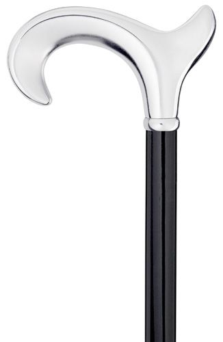 Men's Chrome Ergonomic Derby Handle-Classy Walking Canes