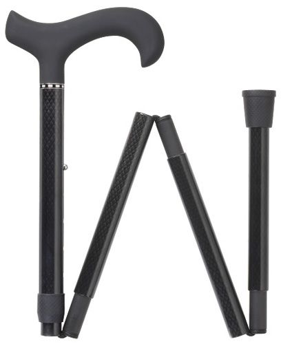 Men's Triple Wound Folding Ultra Light Carbon-Classy Walking Canes