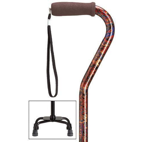 Paisley Fashion Quad-Cane Small Base-Classy Walking Canes