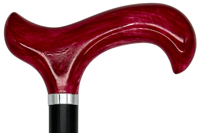 Tall Adjustable Classy Cane in Burgundy 31" to 38"-Classy Walking Canes