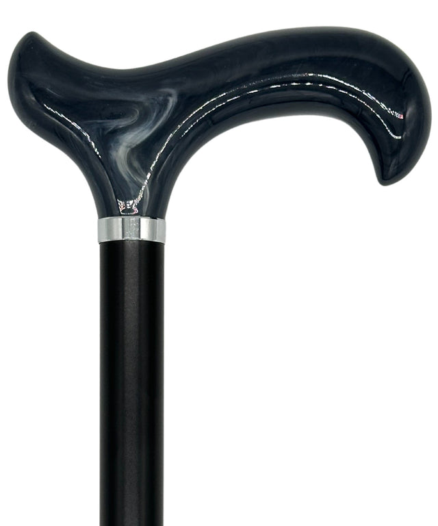 Tall Adjustable Classy Cane in Grey Horn 31" to 38"-Classy Walking Canes