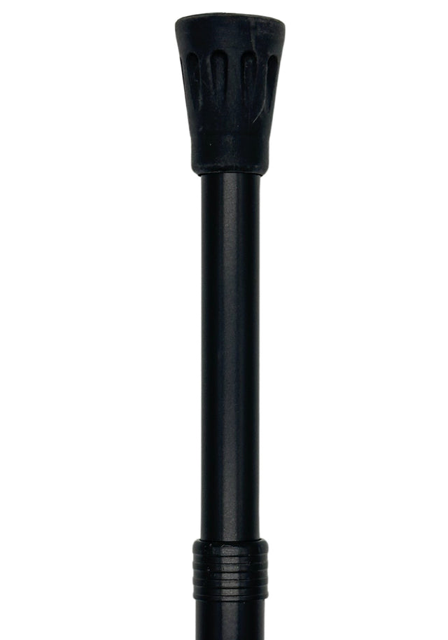 Tall Adjustable Classy Cane with Black Italian Leather 31" to 38"-Classy Walking Canes