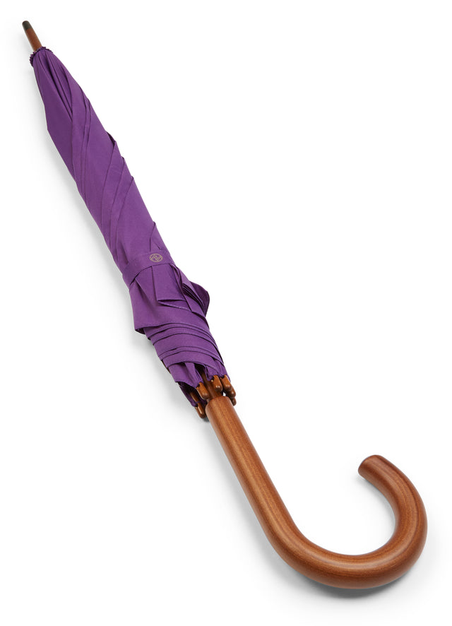 Walking Stick Umbrella with Purple Canopy and Crook Handle-Classy Walking Canes