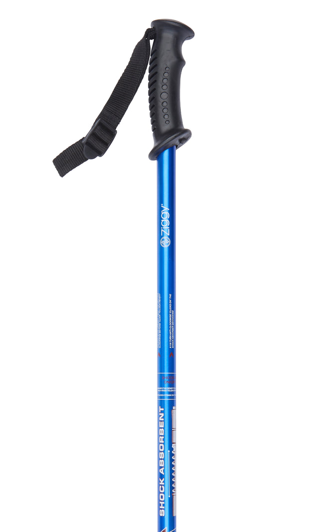 Ziggy Adjustable Hiker in Blue with Shock Absorbing Inserts-Classy Walking Canes