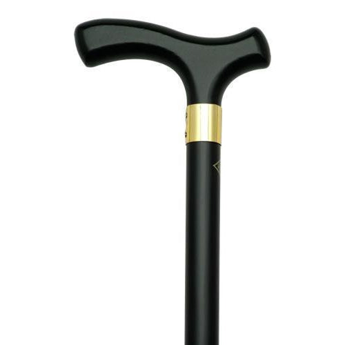 Ladies Imported Fritz Black-Classy Walking Canes