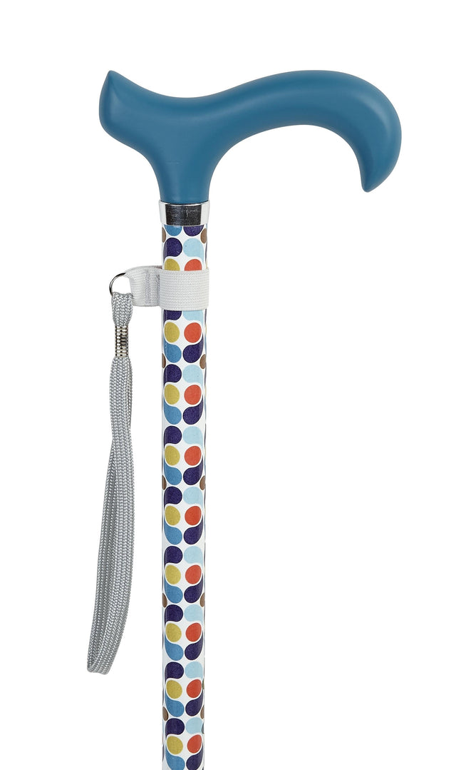 Adjustable Retro Spots Walking Cane-Classy Walking Canes