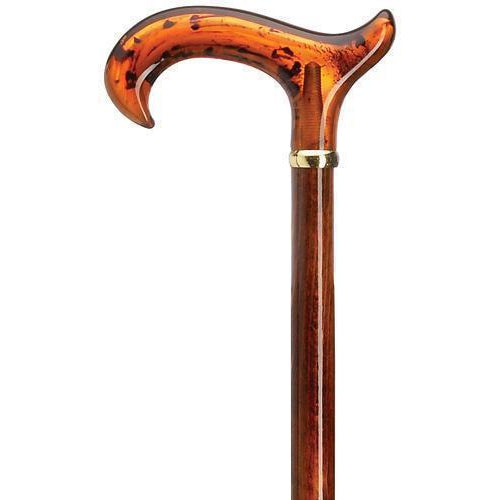 Amber Derby Walking Cane-Classy Walking Canes