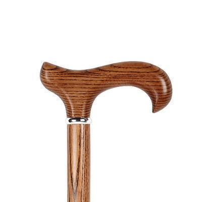 Ash Brown Dress Derby Cane-Classy Walking Canes