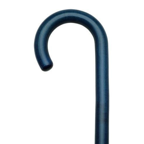 Blue Crook Handled Cane-Classy Walking Canes