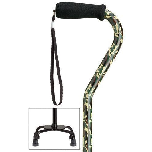 Camouflage Fashion Quad-Cane Small Base-Classy Walking Canes