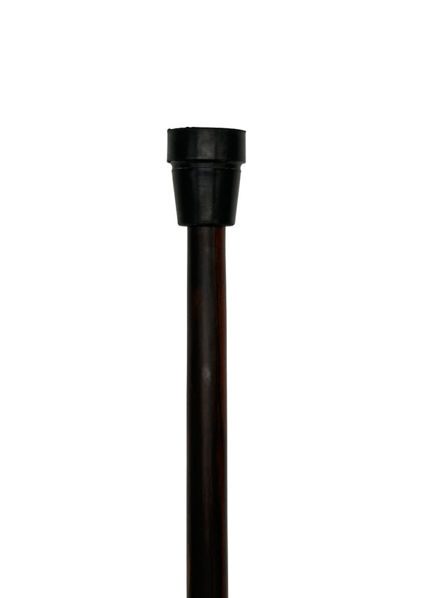 Classy Black Derby on Ebony Wood Shaft with Gentlemen Collar-Classy Walking Canes