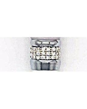 Classy Walking Canes Adjustable Elegant Shinny White with Rhinestone Collar-Classy Walking Canes