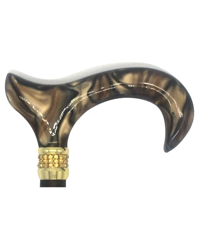 Classy Walking Canes Adjustable Fashionable Bronze Rhinestone and Pearls-Classy Walking Canes