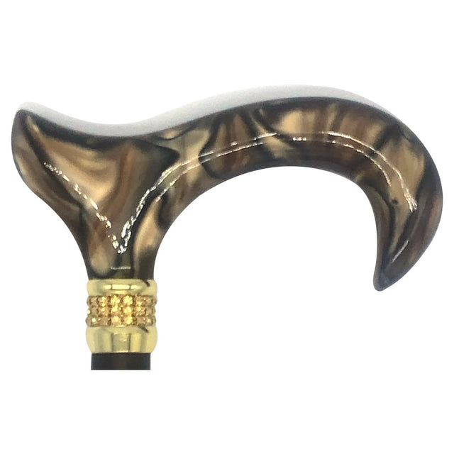 Classy Walking Canes Adjustable Fashionable Bronze Rhinestone and Pearls-Classy Walking Canes