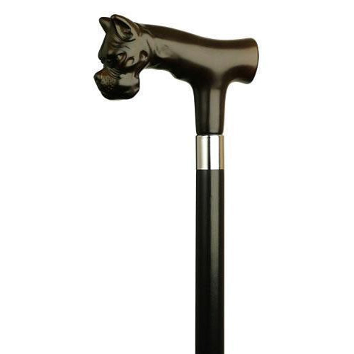 Derby Bull Dog Head Brown-Classy Walking Canes