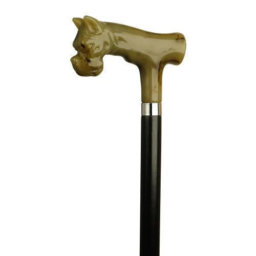 Derby Bull Dog Head Horn-Classy Walking Canes