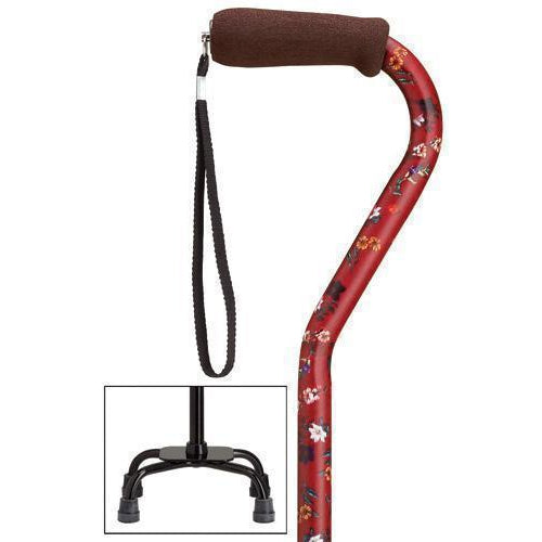 Fuschia Fashion Quad-Cane Small Base-Classy Walking Canes