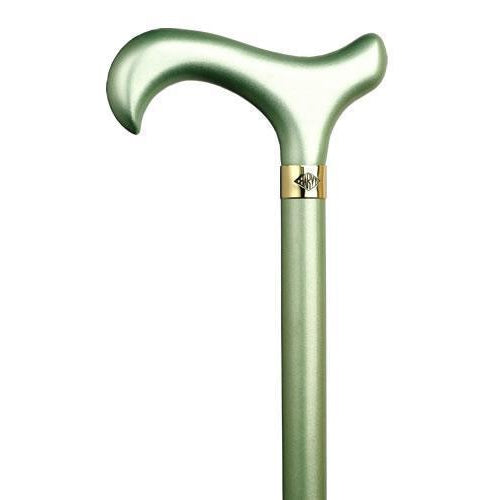 Ladies Metallic High Gloss Green Apples-Classy Walking Canes