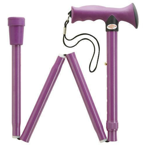 Overmold Ergonomic Folding Cane-Dark Pink-Classy Walking Canes