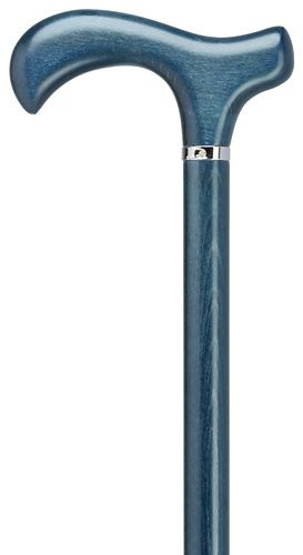Stone Washed Blue Walking Cane-Classy Walking Canes