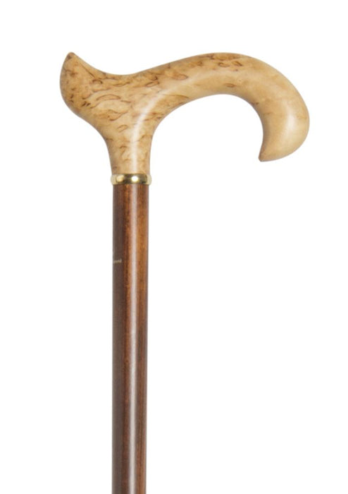 Birch Derby Cherry Stained with Extra Wide Handle-Classy Walking Canes