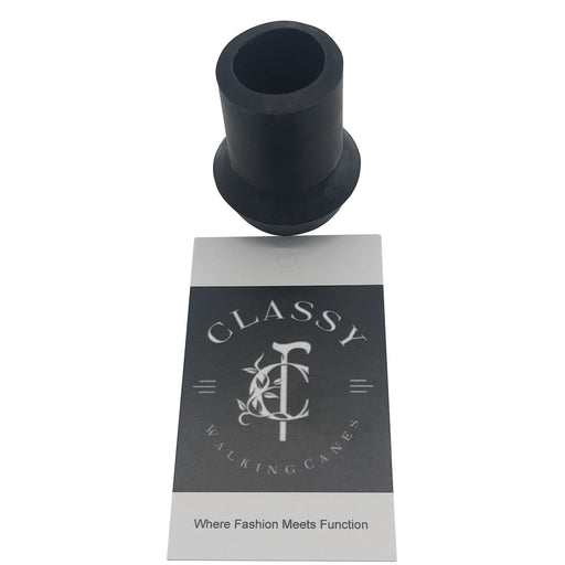 Classy Canes British Style Black Rubber Ferule 13mm or 1/2 Inch-Classy Walking Canes