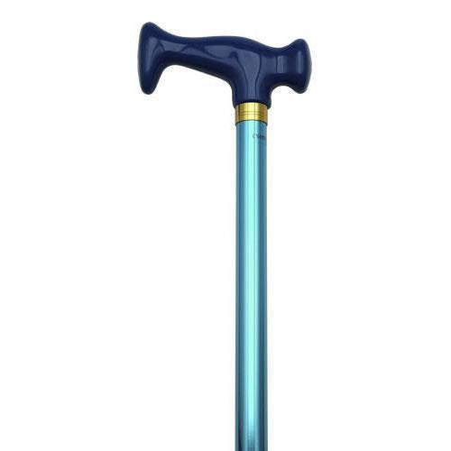 Unisex "J" Handle Blue-Classy Walking Canes